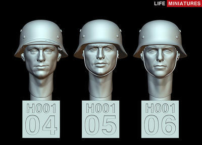 WW2 German Heads Set No.1