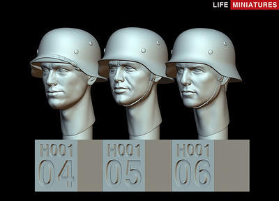 WW2 German Heads Set No.1