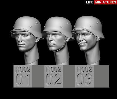 WW2 German Heads Set No.2