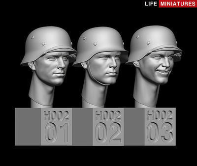 WW2 German Heads Set No.2