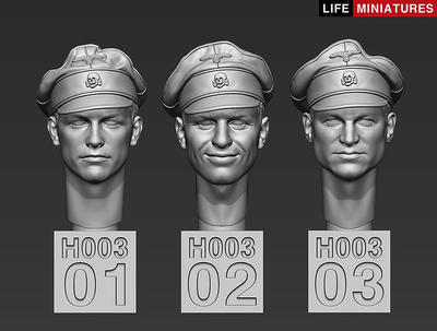 WW2 German Heads Set No.3