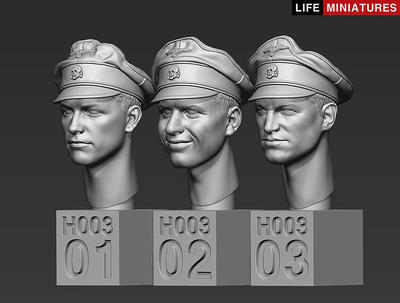 WW2 German Heads Set No.3