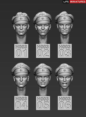 WW2 German Heads Set No.3