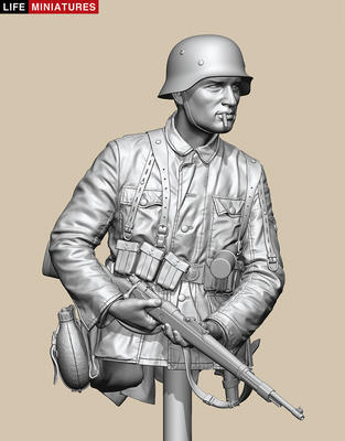 Ambush at Poteau  'SS Panzergrenadier, KG Hansen'  Battle of the Bulge, 1944   (Bust Version)