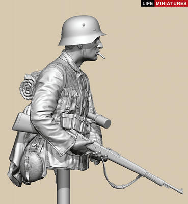 Ambush at Poteau  'SS Panzergrenadier, KG Hansen'  Battle of the Bulge, 1944   (Bust Version)