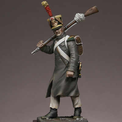 Voltigeur in overcoat 1814
