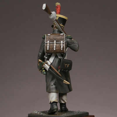 Voltigeur in overcoat 1814
