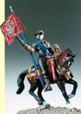 Mounted Savoia Standard Bearer 1592