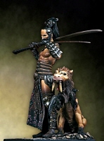 Twinblade (a 54mm warrior with animal from the Gehenna serie...)