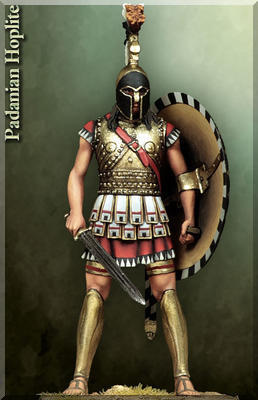 Oplita Padano  (Hoplite) Etruscan of the PO valley