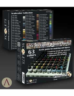 Scalecolour Collection - 63 Paint Colours - Aluminum tray