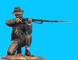 Confederate kneeling, firing