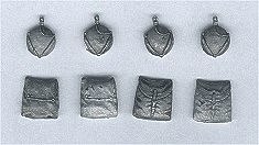 4 Union canteens, 4 haversacks