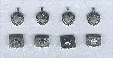 4 Union canteens, 4 cartridge