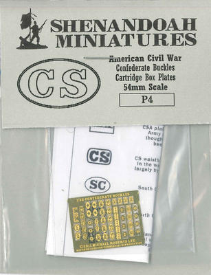 Confederate belt buckles and cartridge box plates