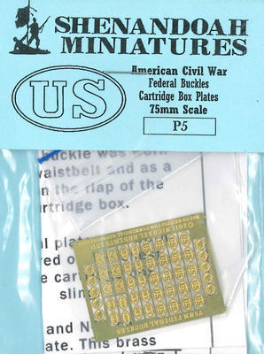 Federal Buckles Cartridge Box Plates