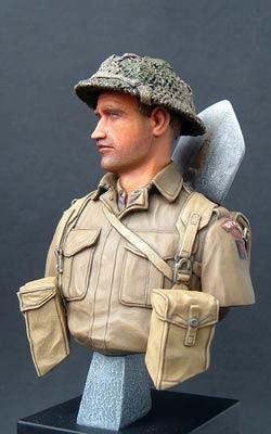 British infantryman (Devonshire Rgt) BUST