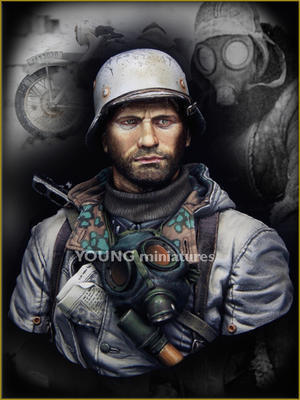 German Motorcyclist East Front WWII